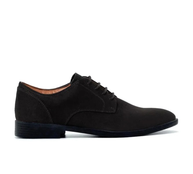 Sude Black derby shoes