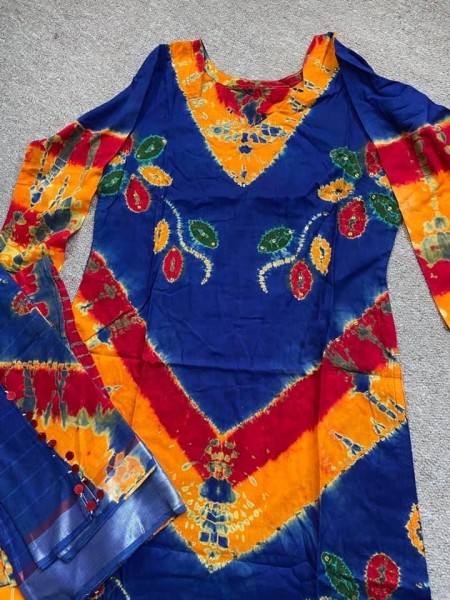 Batik print dress