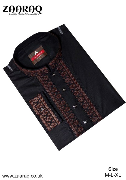 Kuf Printed Bangladeshi Panjabi- Green