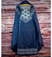 Batique Pattern Embroidery Cotton Three Piece