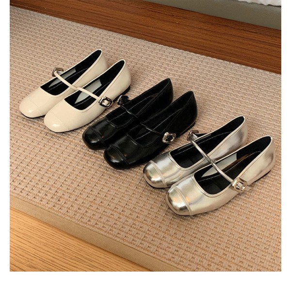 Small Leather Shoes Flat