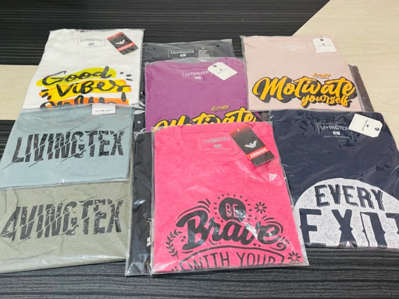 10 Pcs Branded Multicolor and Assorted T-Shirt