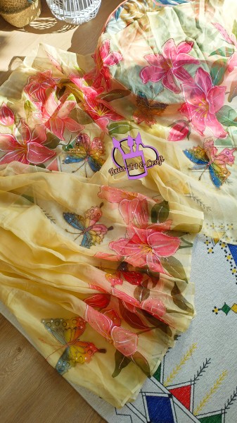 Painted Muslin Sharee