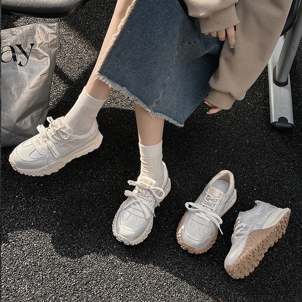 Genuine Leather White Shoes