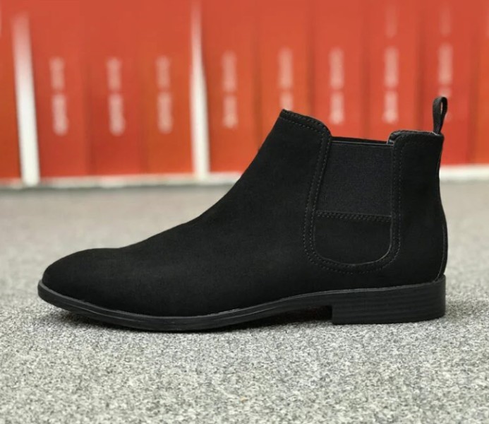 Sude Chelsea boot black