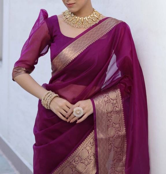 Organza Mix Saree