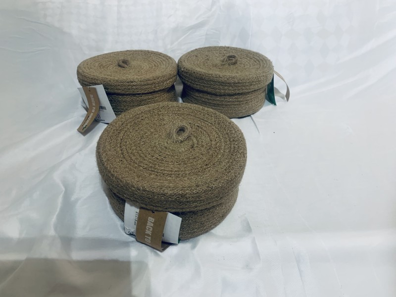 Small jute basket set of 3